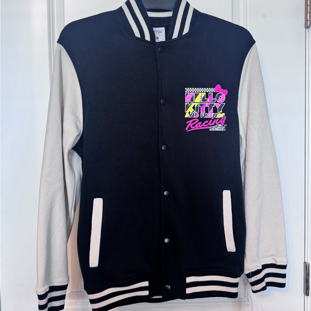 Hello Kitty men’s Varsity Racing Jacket size Small NWT
